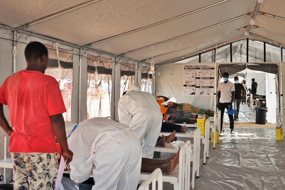 Image of a Cholera Treatment Center in Quelimane Mozambique