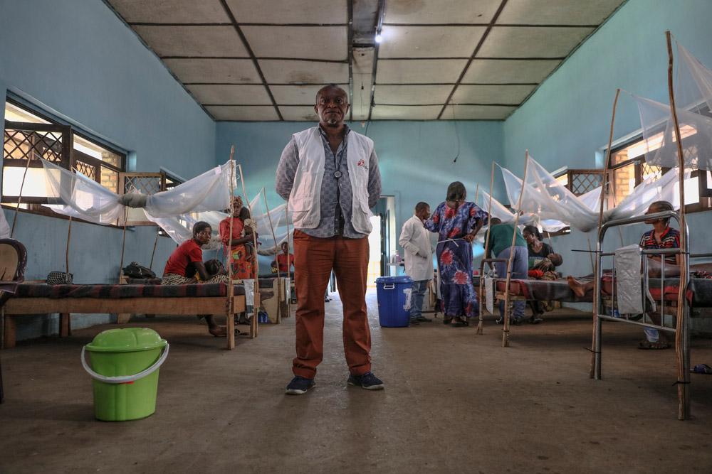 Doctors Without Borders (MSF) Dr. Théophile at the Bangabola General Hospital