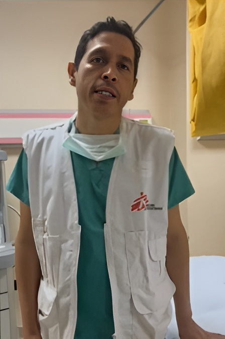 Image of Dr Aldo Rodriguez, Mexican surgeon in Gaza