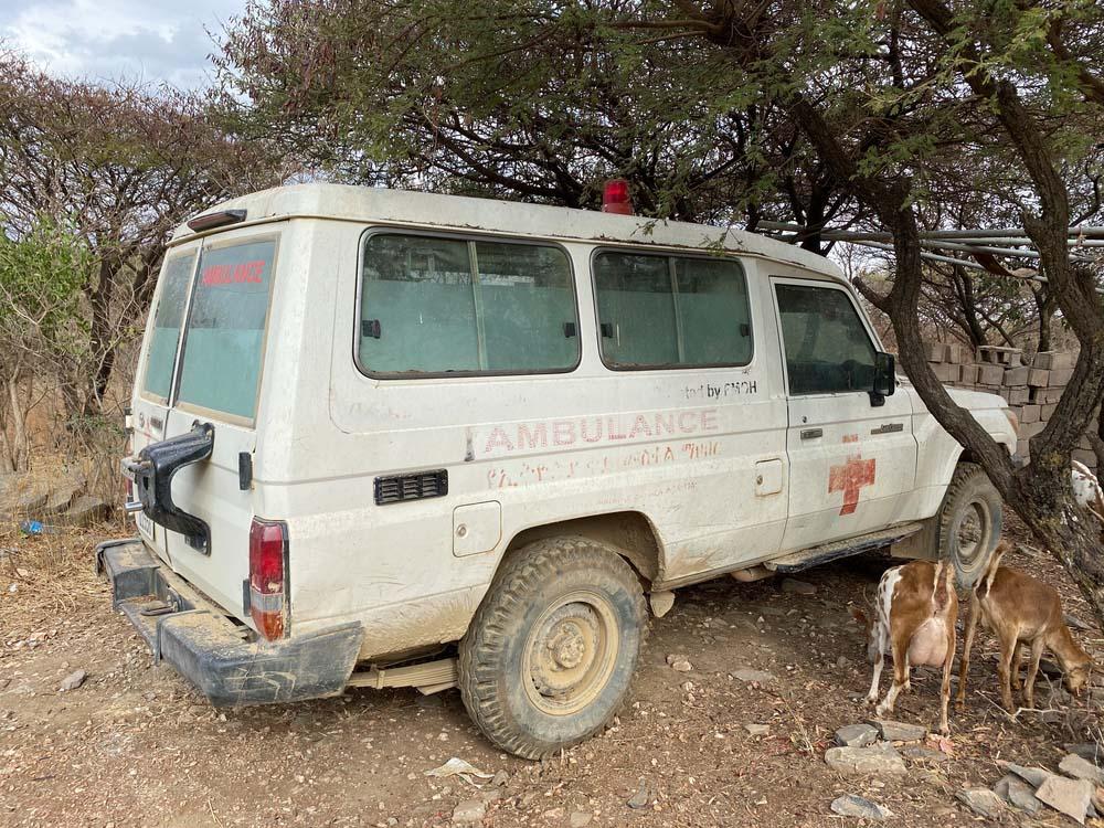A picture of an Ambulance at Tigray