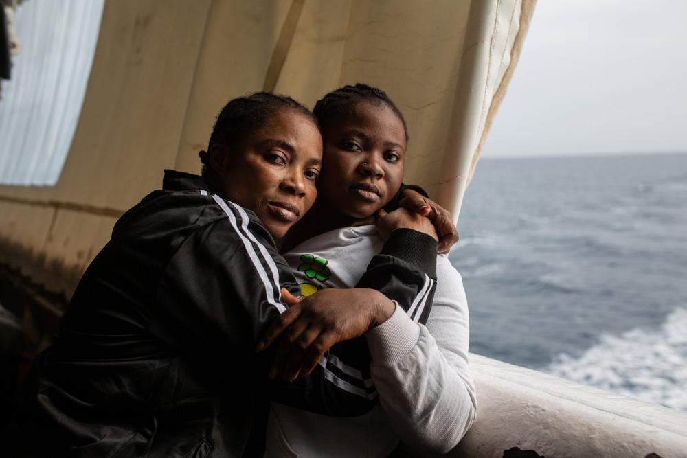 MSF, Doctors without Borders, Mother and daughter hugging