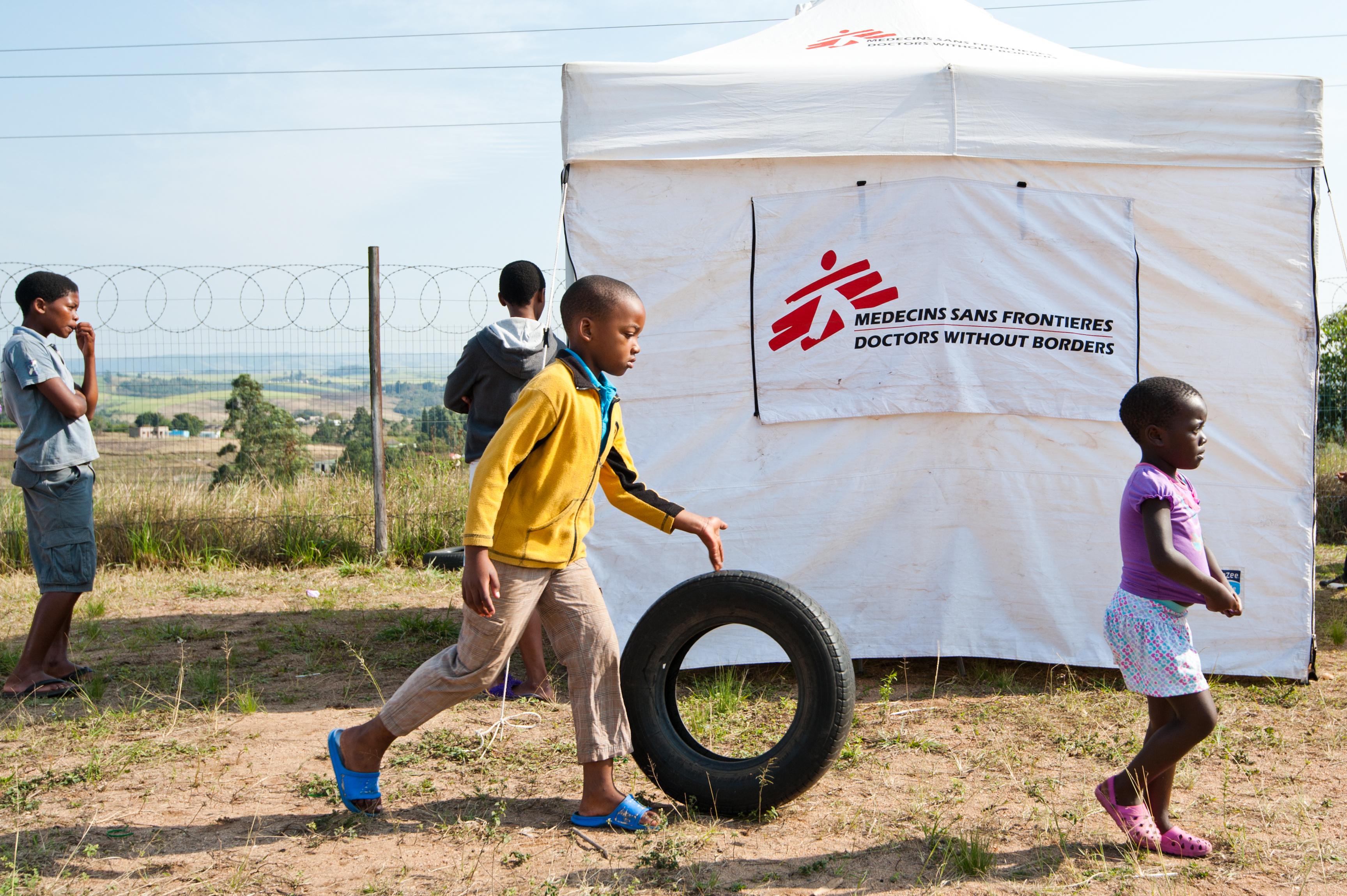 MSF Mobile HIV testing unit in KwaZulu Natal.