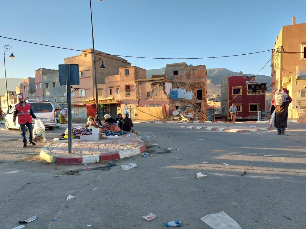 Image of an MSF team assessment of the earthquake in Morocco