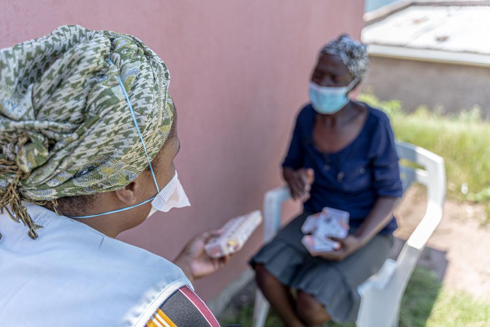 Phenduka Mtshali, a patient with Drug Resistant Tuberculosis (DR-TB), is seen at her home in Mbongolwane. 