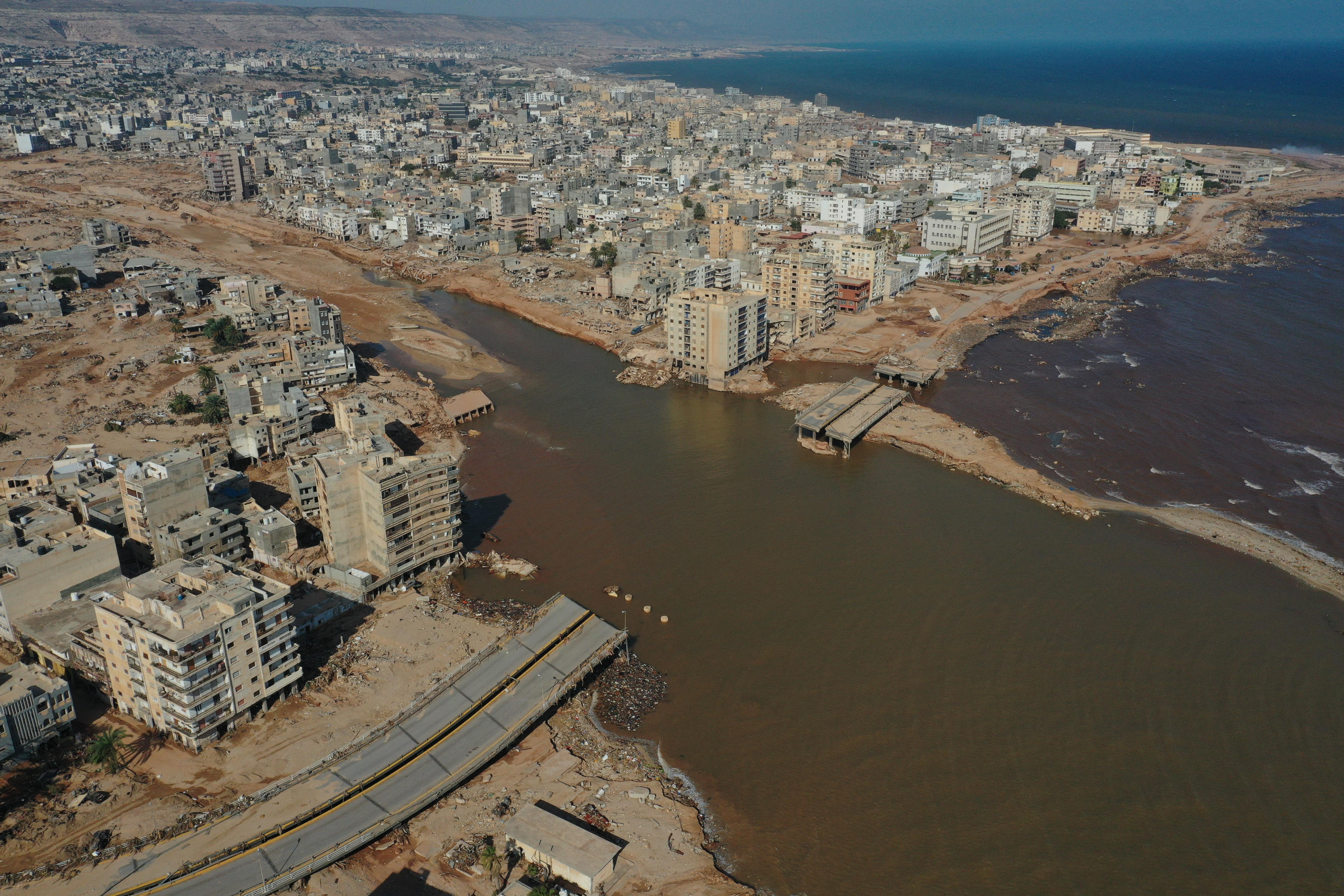 Overview of the impact of floods in Libya. 