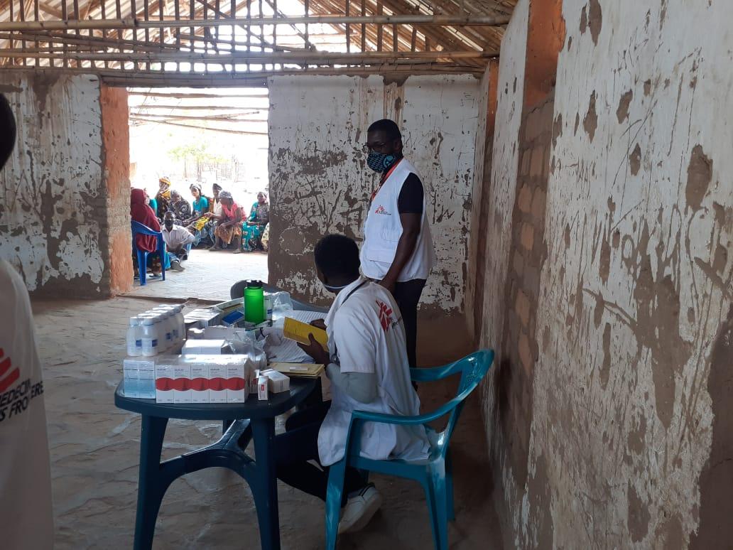 Displaced people in Cabo del Gado due to ongoing conflict