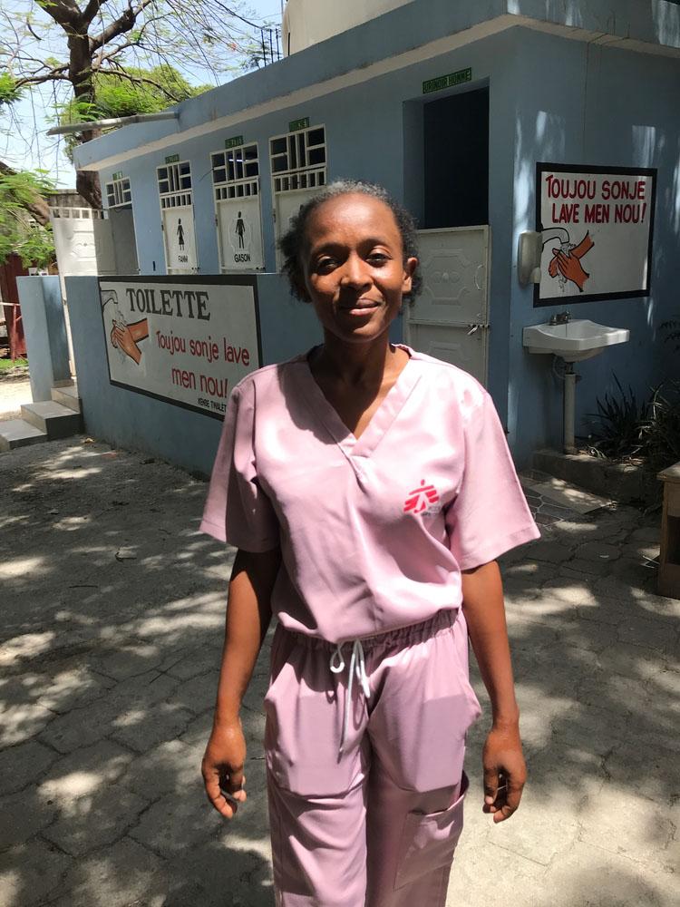 MSF Nurse Claudia In MSF Healthcare Facility