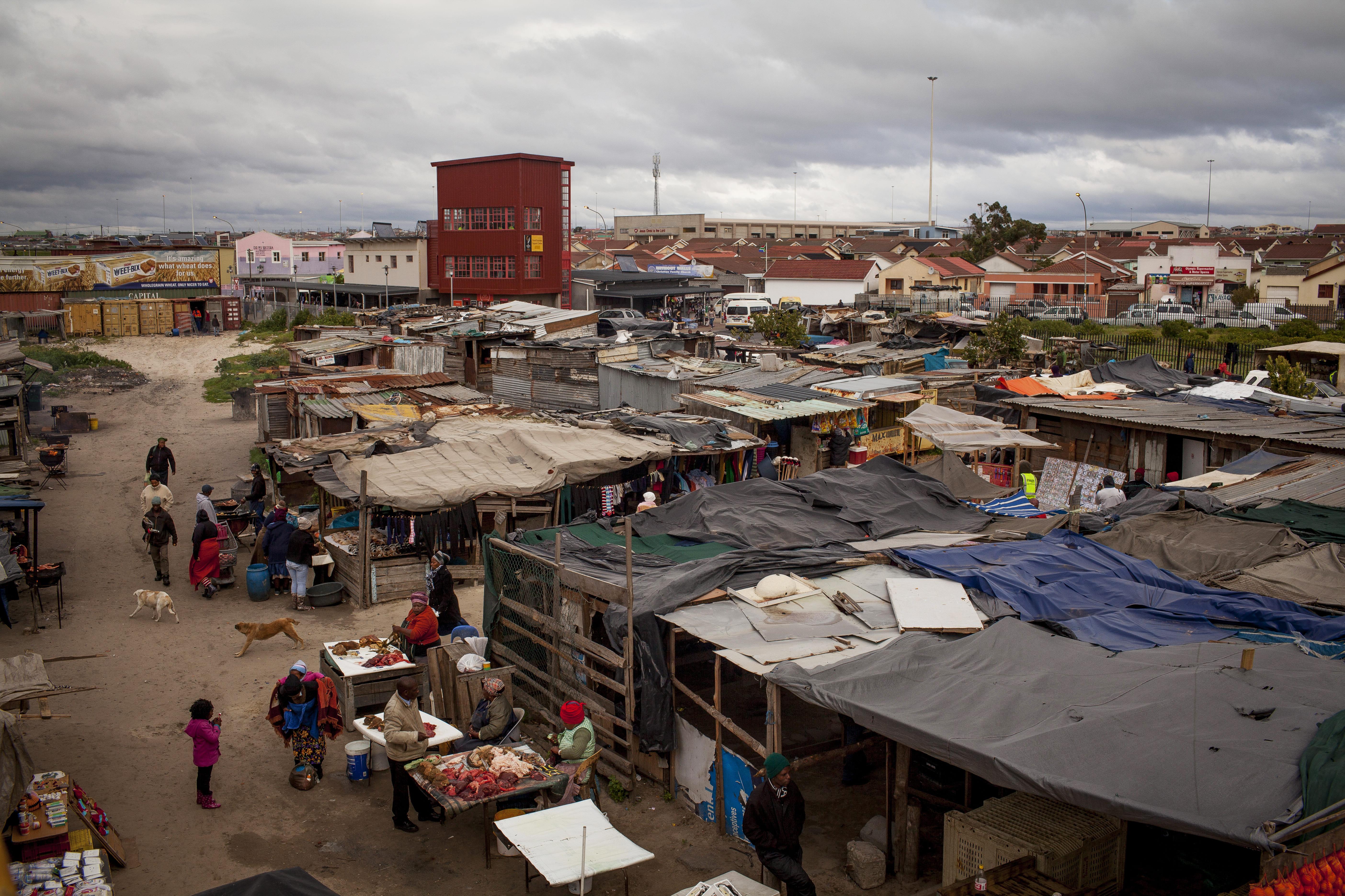 MSF Treatment for TB: View of Khayelitsha in Western Cape, South Africa. 