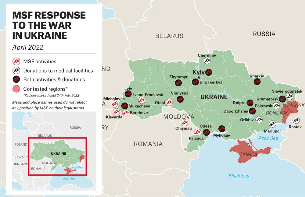 MSF, Doctors Without Borders, Ukraine, MSF's activities
