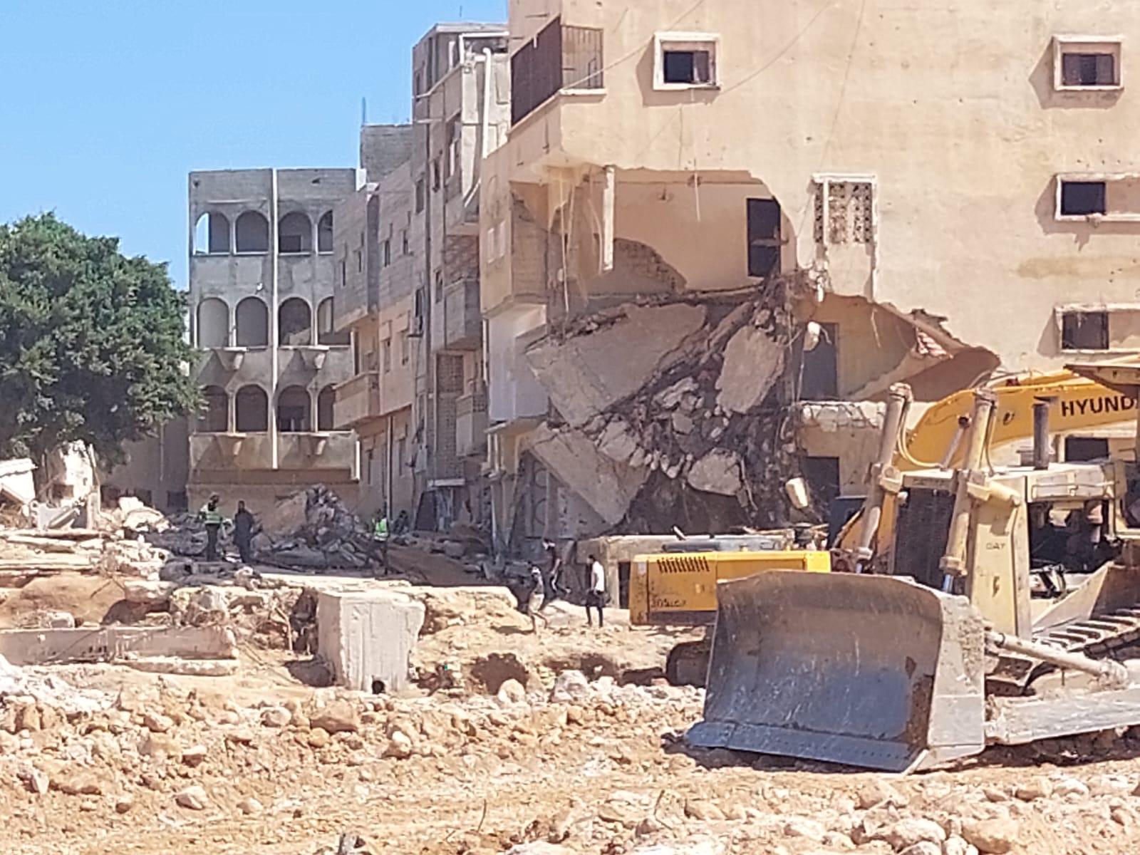 View of Derna, Libya, affected by floods.