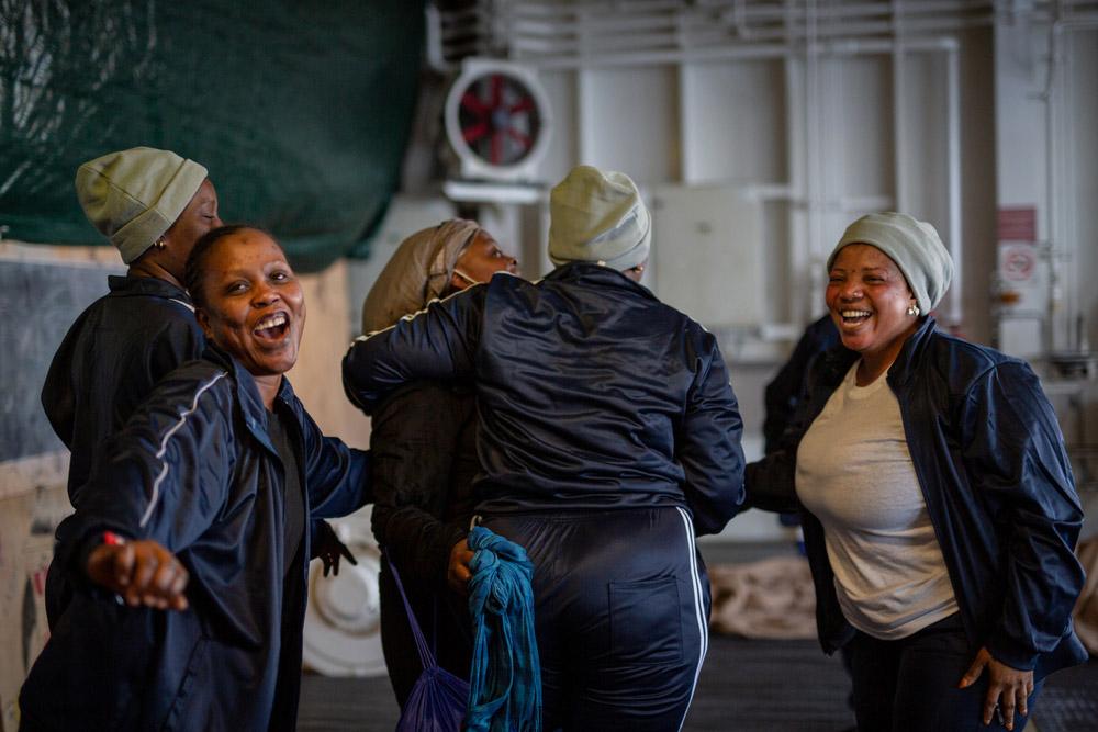 Newly embarked women onboard the Geo Barents