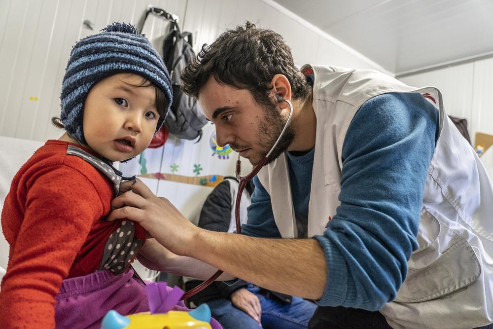 MSF pediatric clinic outside Moria camp on the island of Lesbos, Greece, January 2019.