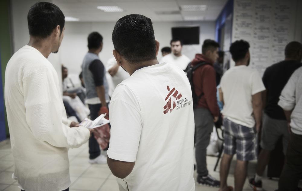 MSF teams working at the Tamaulipas Migrant Institute in Mexico