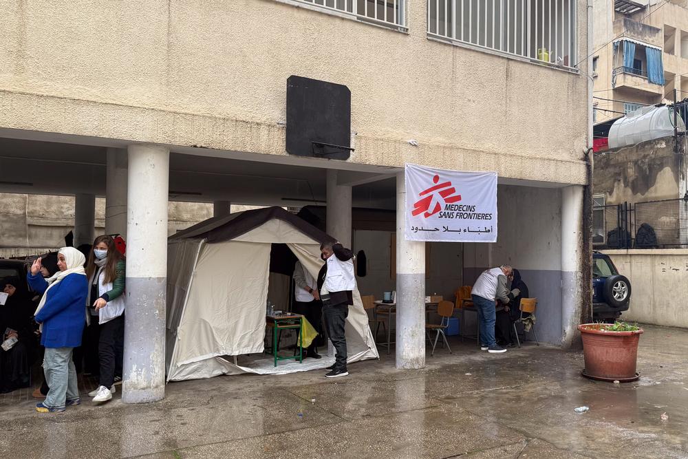 MSF, Doctors Without Borders, Lebanon, displacement amid the war 