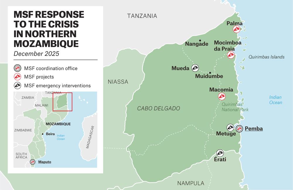MSF, Doctors Without Borders, Mozambique, conflict in Cabo Delgado 