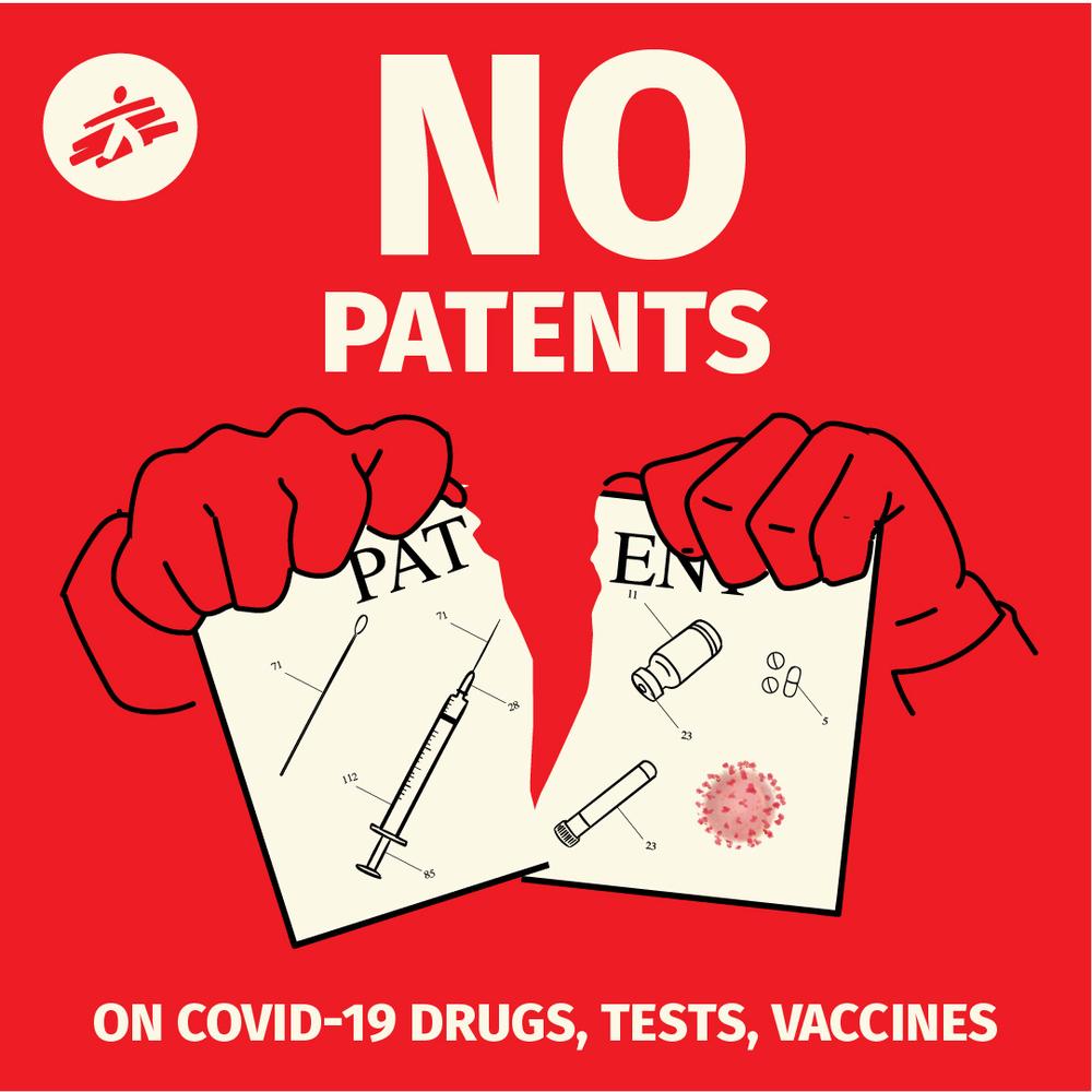 No patents on COVID-19 medication/vaccines