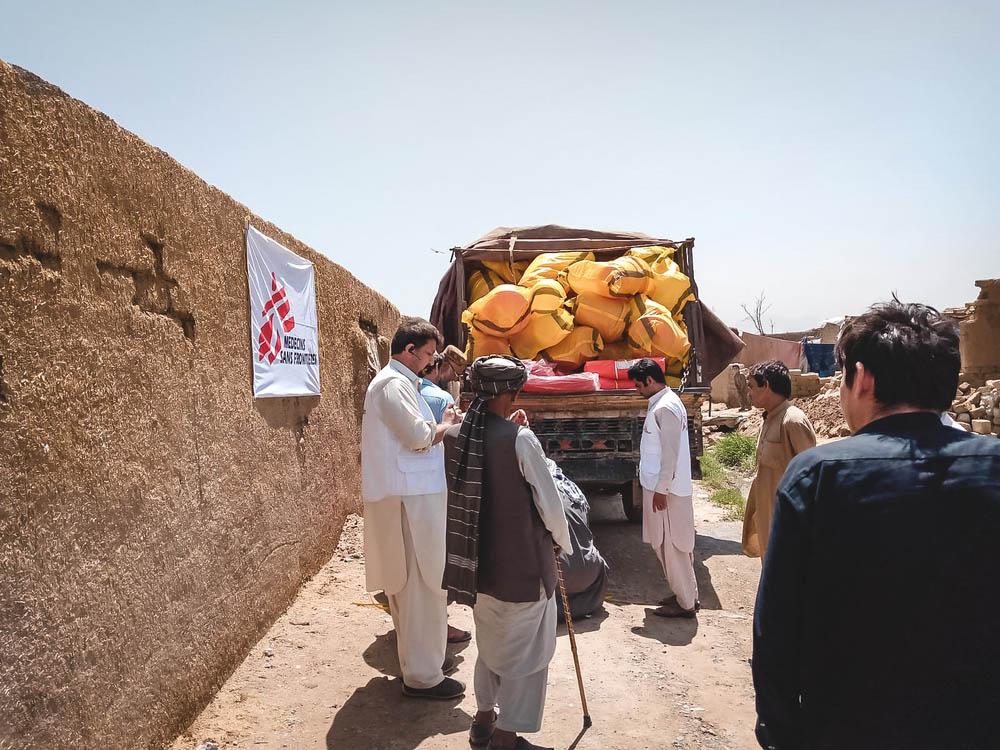 MSF Teams initial response for flood affected people