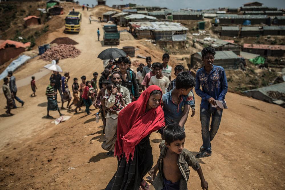 MSF, Doctors Without Borders, Rohingya refugee fleeing into Bangladesh