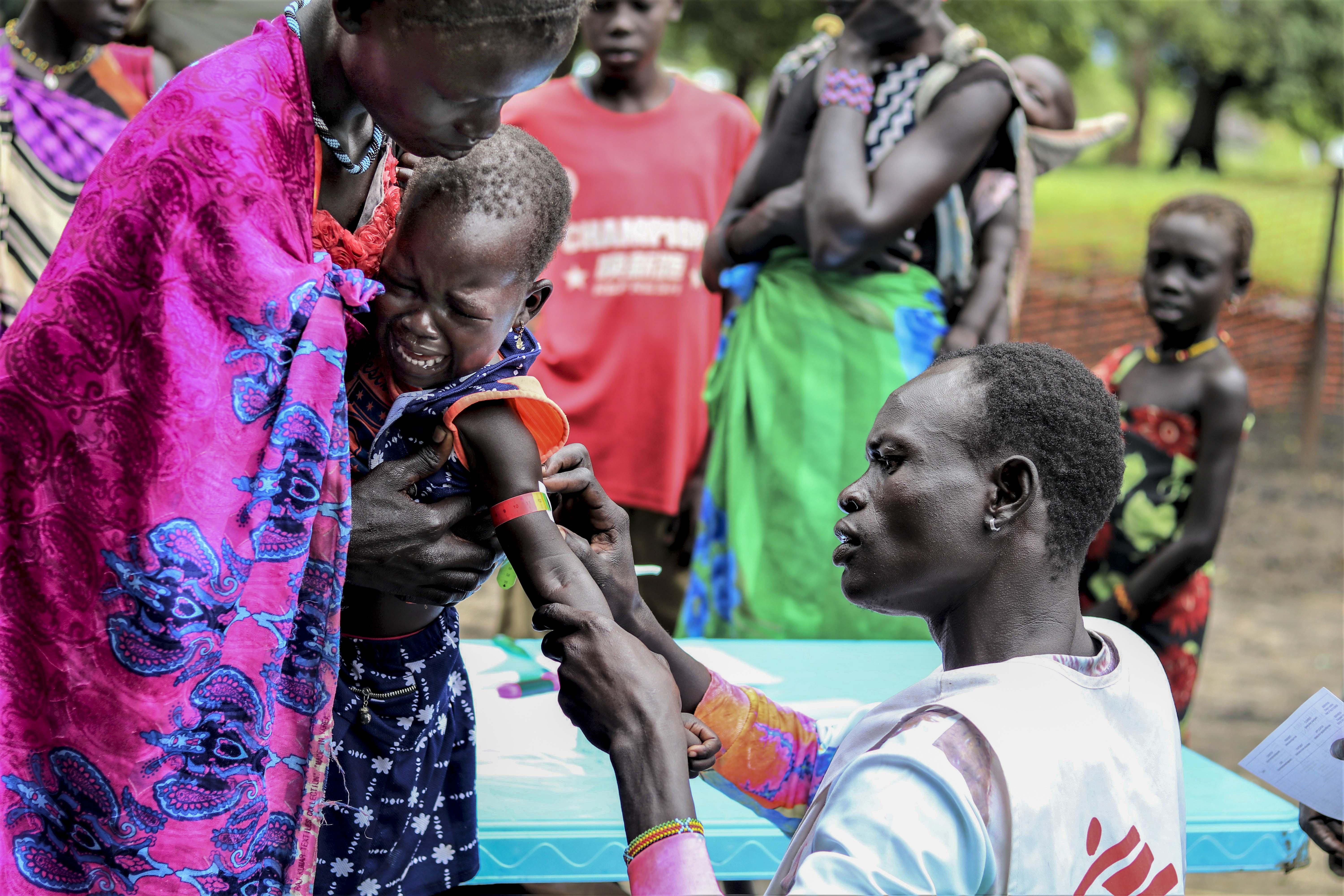 An Doctors Without Borders (MSF) mobile clinic brings life-saving medical care to Lukurunyarg after the flooding made the roads impassable.
