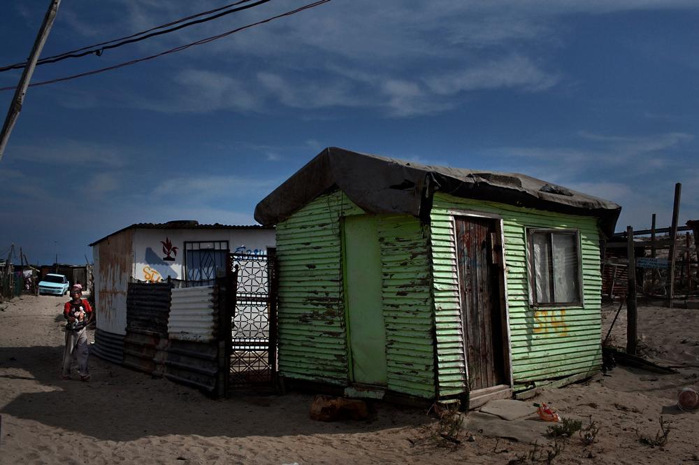 A picture of the Khayelitsha township in Cape Town. 