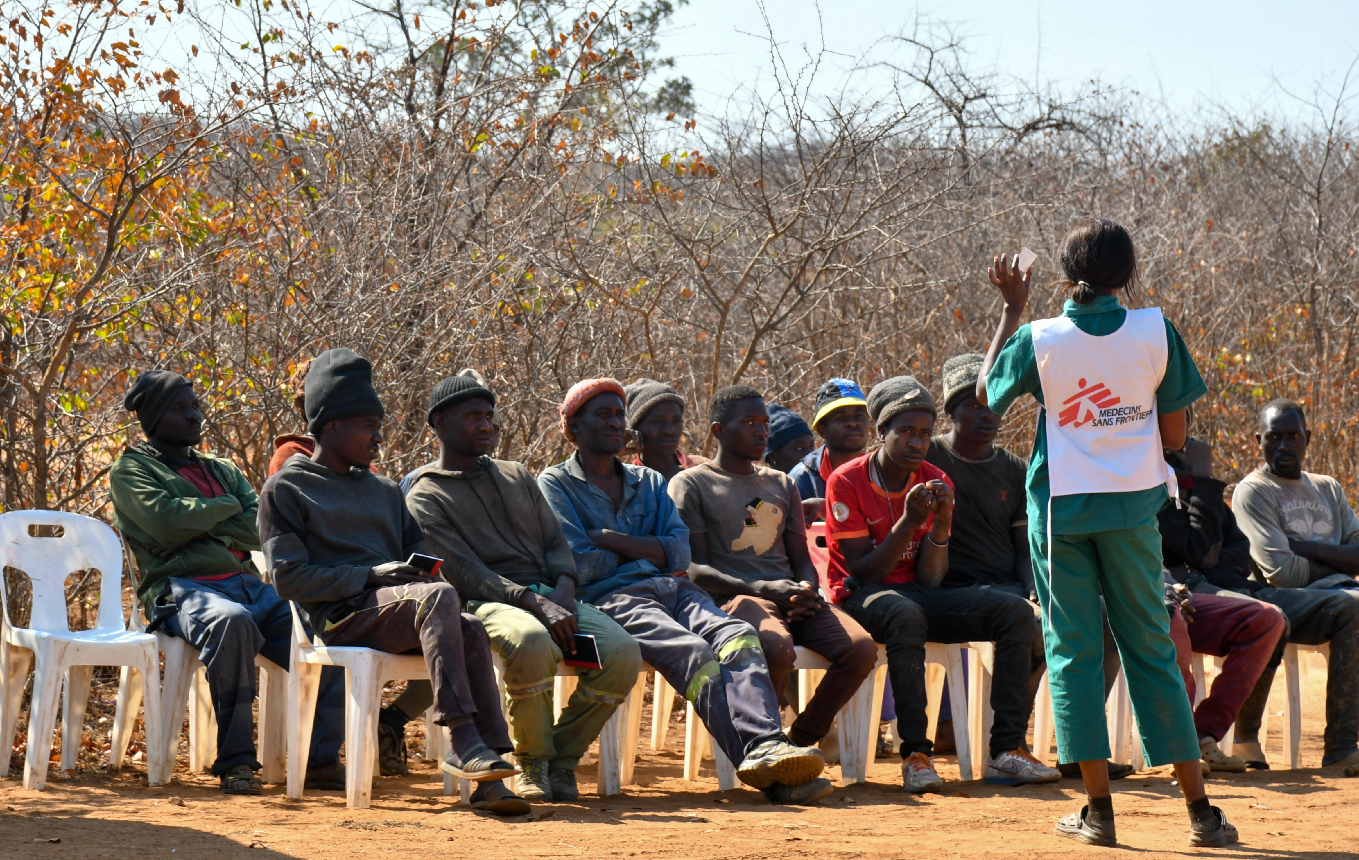 Doctors Without Borders, MSF, Miner in Zimbabwe