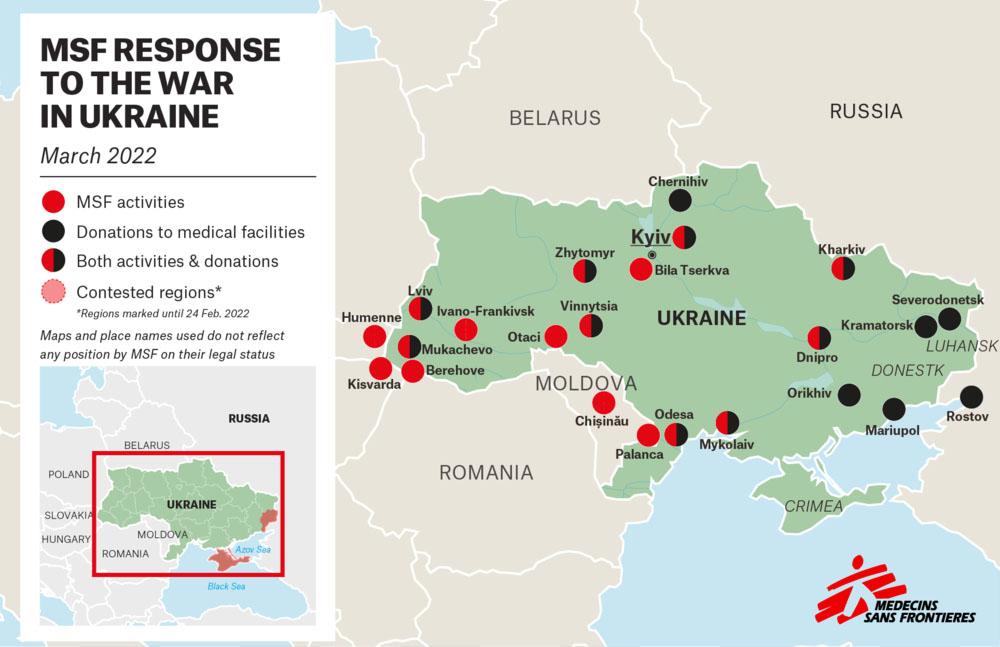 MSF, Doctors Without Borders, Ukraine, war