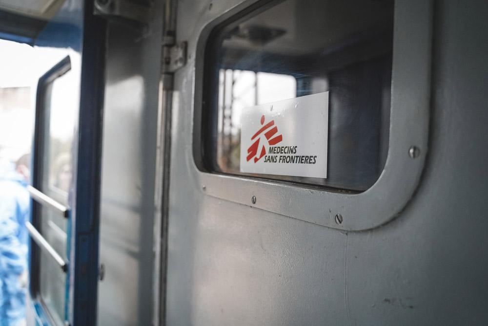 MSF, Doctors Without Borders, Ukraine, Medical train referral