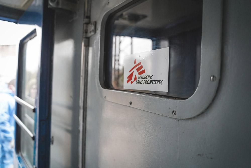 MSF, Doctors Without Borders, Ukraine, Medical train referral 