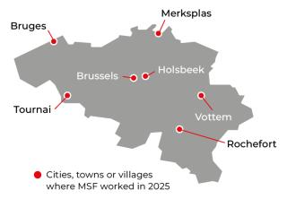 MSF activities in Belgium