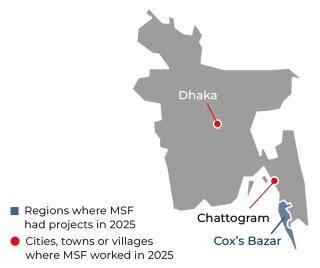 MSF activities in Bangladesh