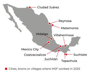MSF activities in Mexico