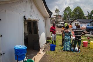 MSF Tent clinic in DRC. Democratic Republic of Congo News. DR Congo. DRC. DRC Cobalt Mines Child Labour. DRC Embassy Pretoria.