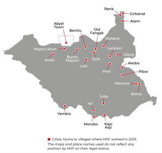 MSF, Doctors Without Borders, MSF activities in South Sudan