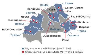 MSF, Doctors Without borders, activities in Burkina Faso