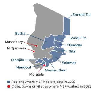 MSF, Doctors Without Borders, MSF Activities in Chad in 2025