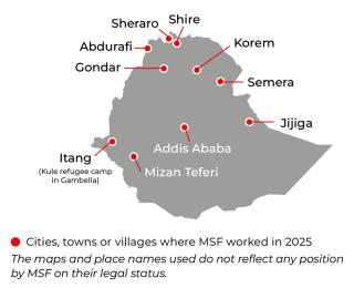 MSF, Docotrs Without Borders, MSF activities in Ethiopia