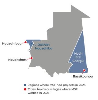 MSF, Doctors Without Borders, MSF activities in Mauritania in 2025
