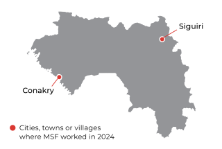 MSF, Doctors Without Borders, MSF activities in Guinea