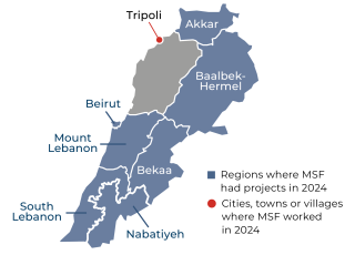 MSF, Doctors Without Borders, MSF activities in Lebanon
