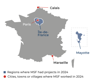 MSF, Doctors Without Borders, MSF activities in France