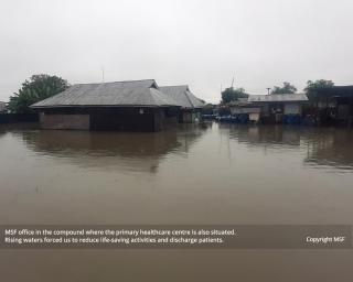 MSF Compound during south sudan flood