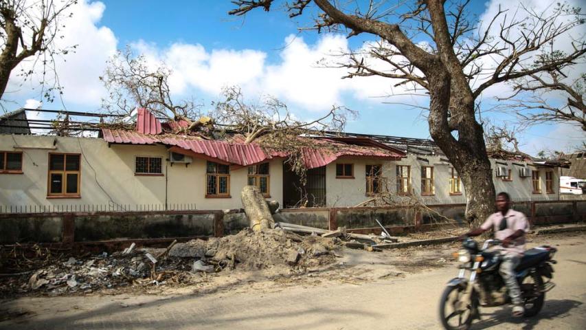 Damage caused by Cyclone Idai and flooding in Beira
