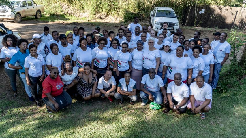 A picture of our staff who are tackling TB in Eshowe
