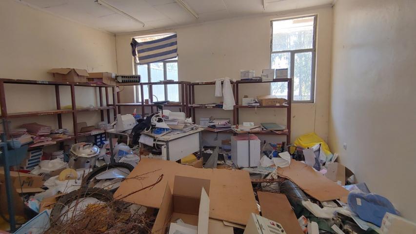 A picture of ruins at Tigray in the MSF hospital