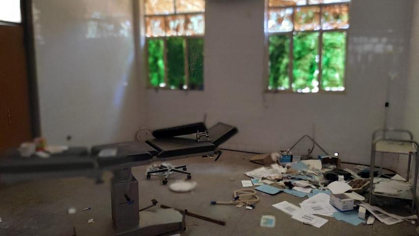A picture of ruins at Tigray in the MSF hospital